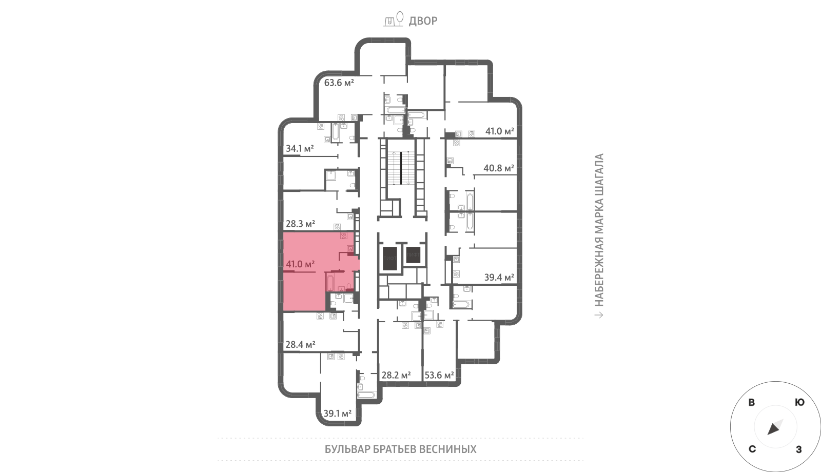 1-комнатная квартира в ЖК Зиларт