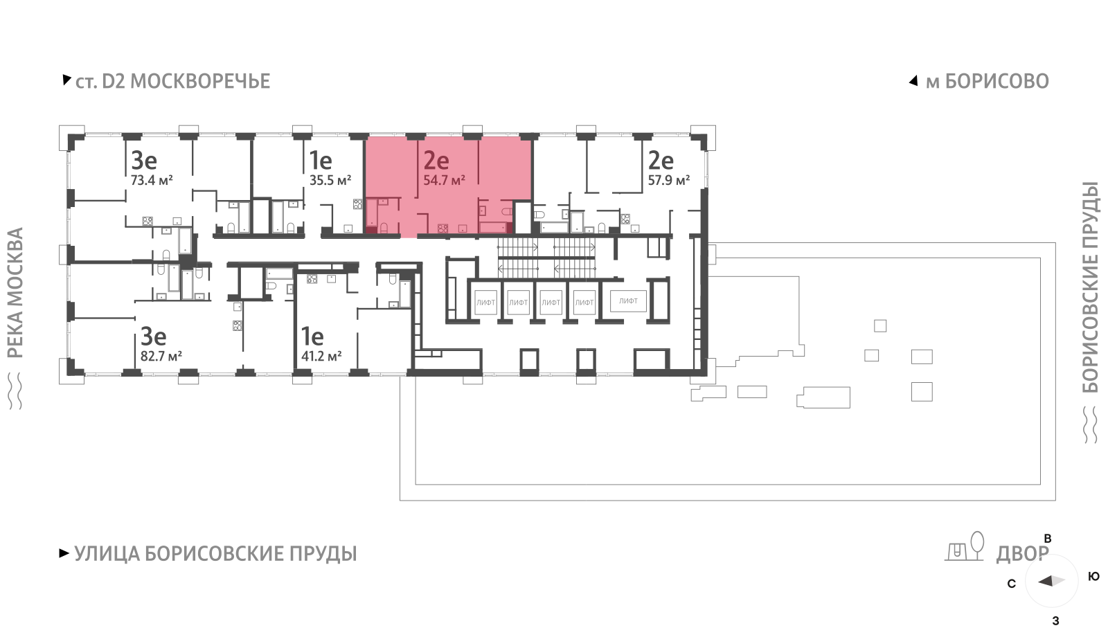 2х-комнатная квартира в ЖК WAVE (Вейв)