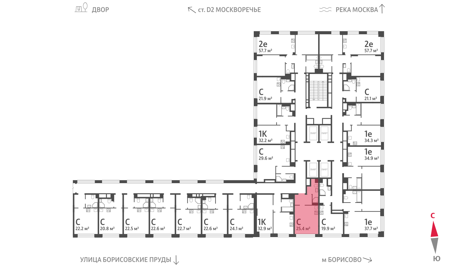 Квартира-студия в ЖК WAVE (Вейв)