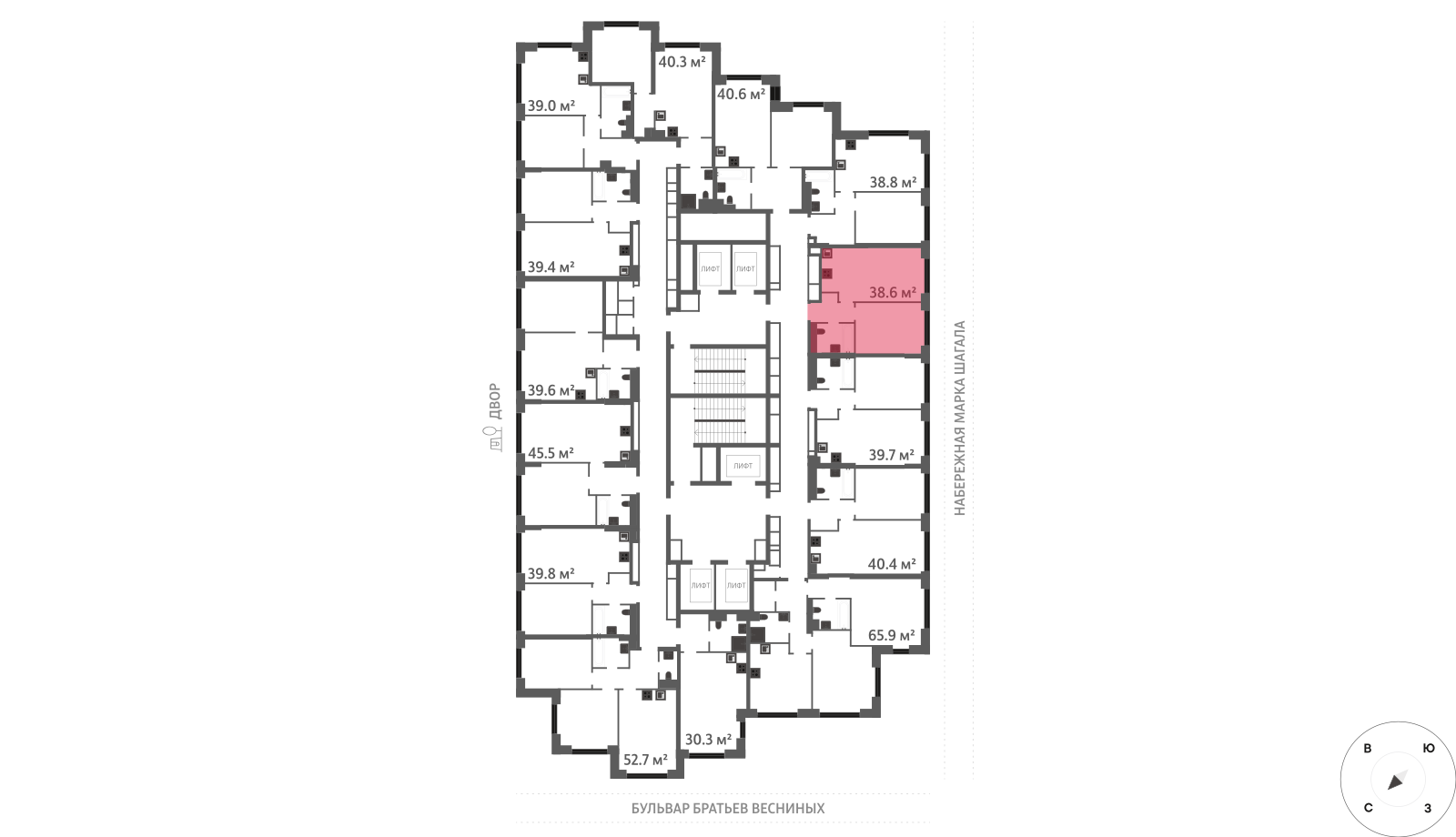 1-комнатная квартира в ЖК Зиларт