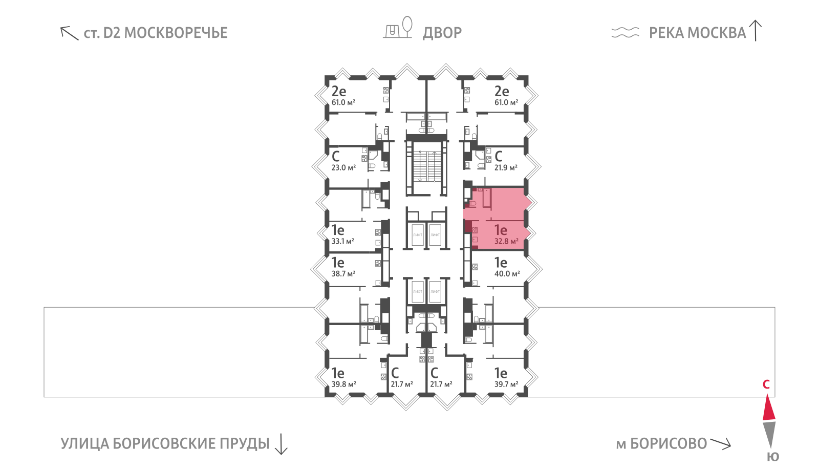 1-комнатная квартира в ЖК WAVE (Вейв)