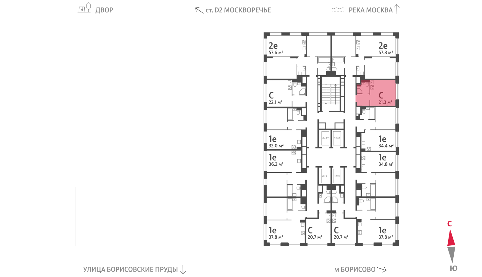 Квартира-студия в ЖК WAVE (Вейв)
