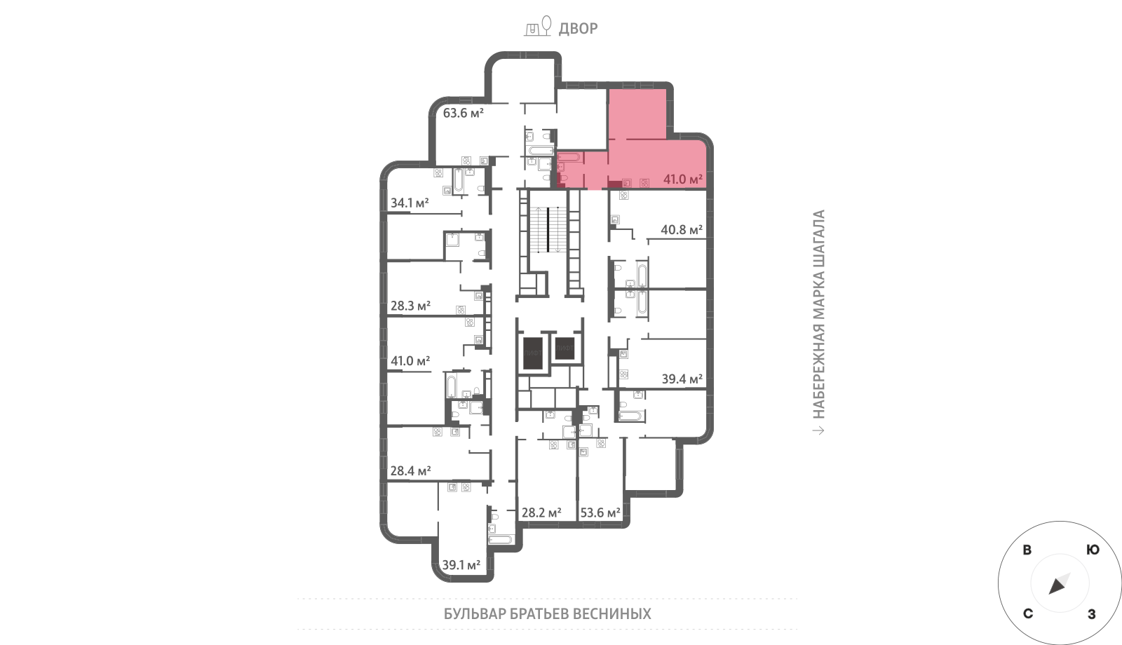 1-комнатная квартира в ЖК Зиларт