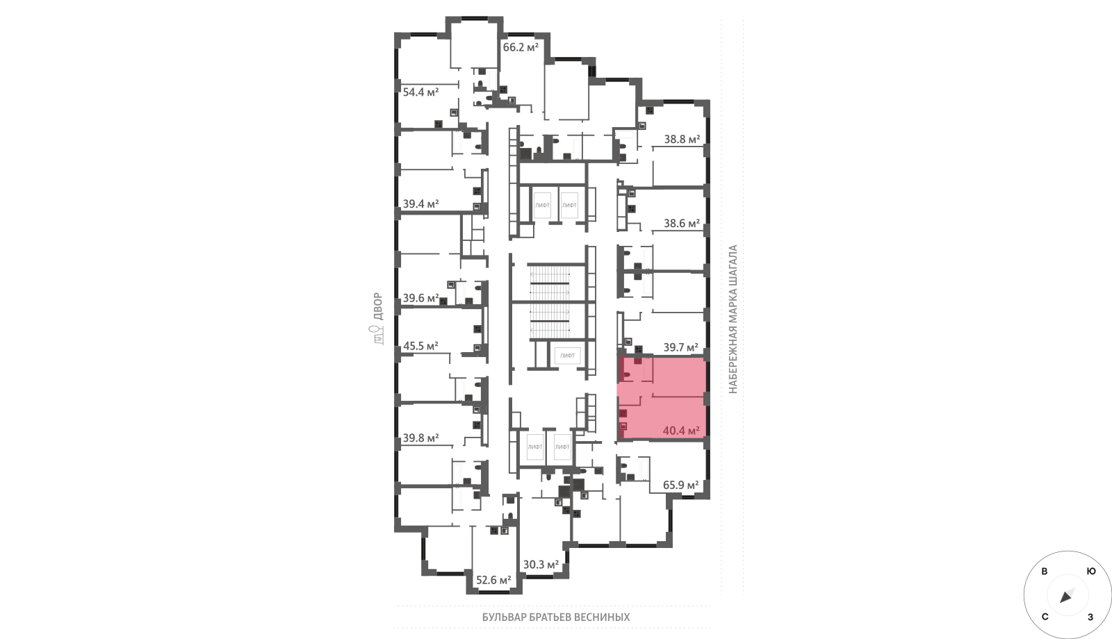 1-комнатная квартира в ЖК Зиларт