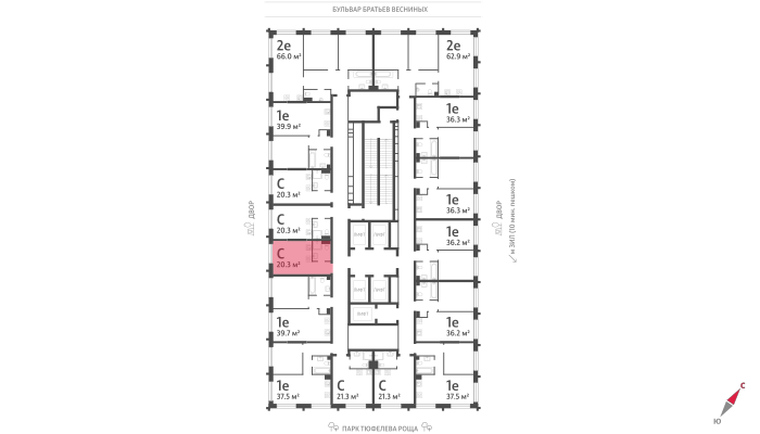 Квартира-студия в ЖК Зиларт
