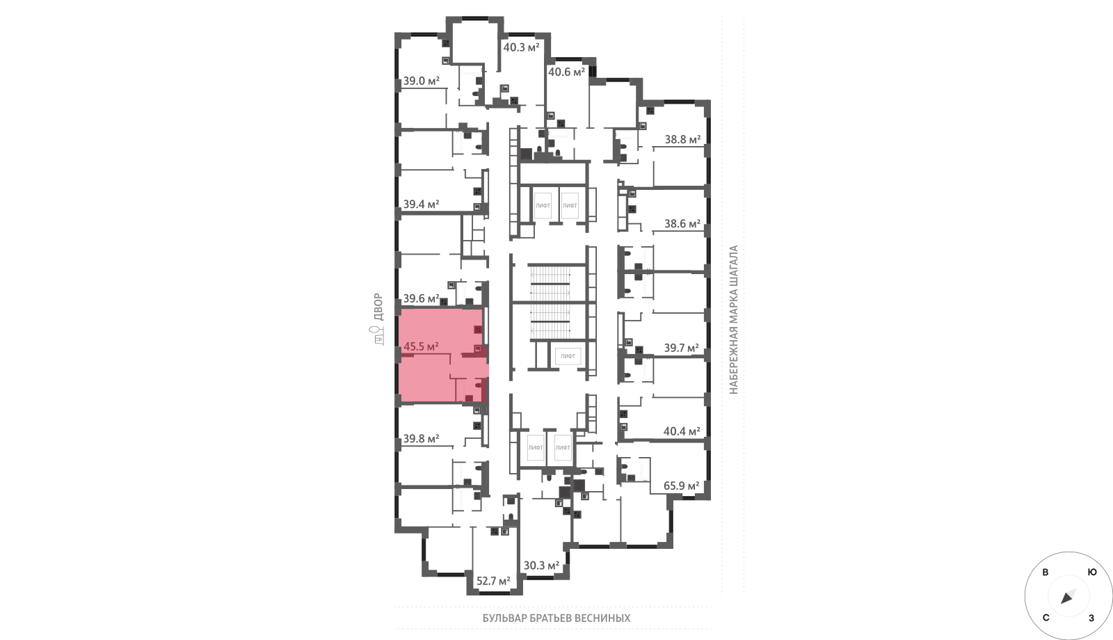 1-комнатная квартира в ЖК Зиларт