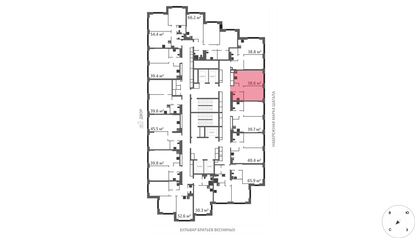 1-комнатная квартира в ЖК Зиларт