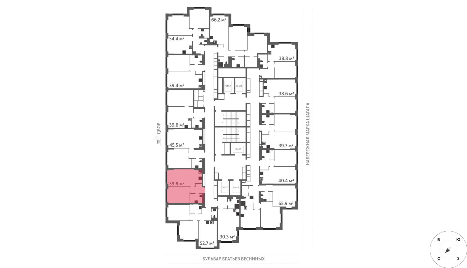 1-комнатная квартира в ЖК Зиларт