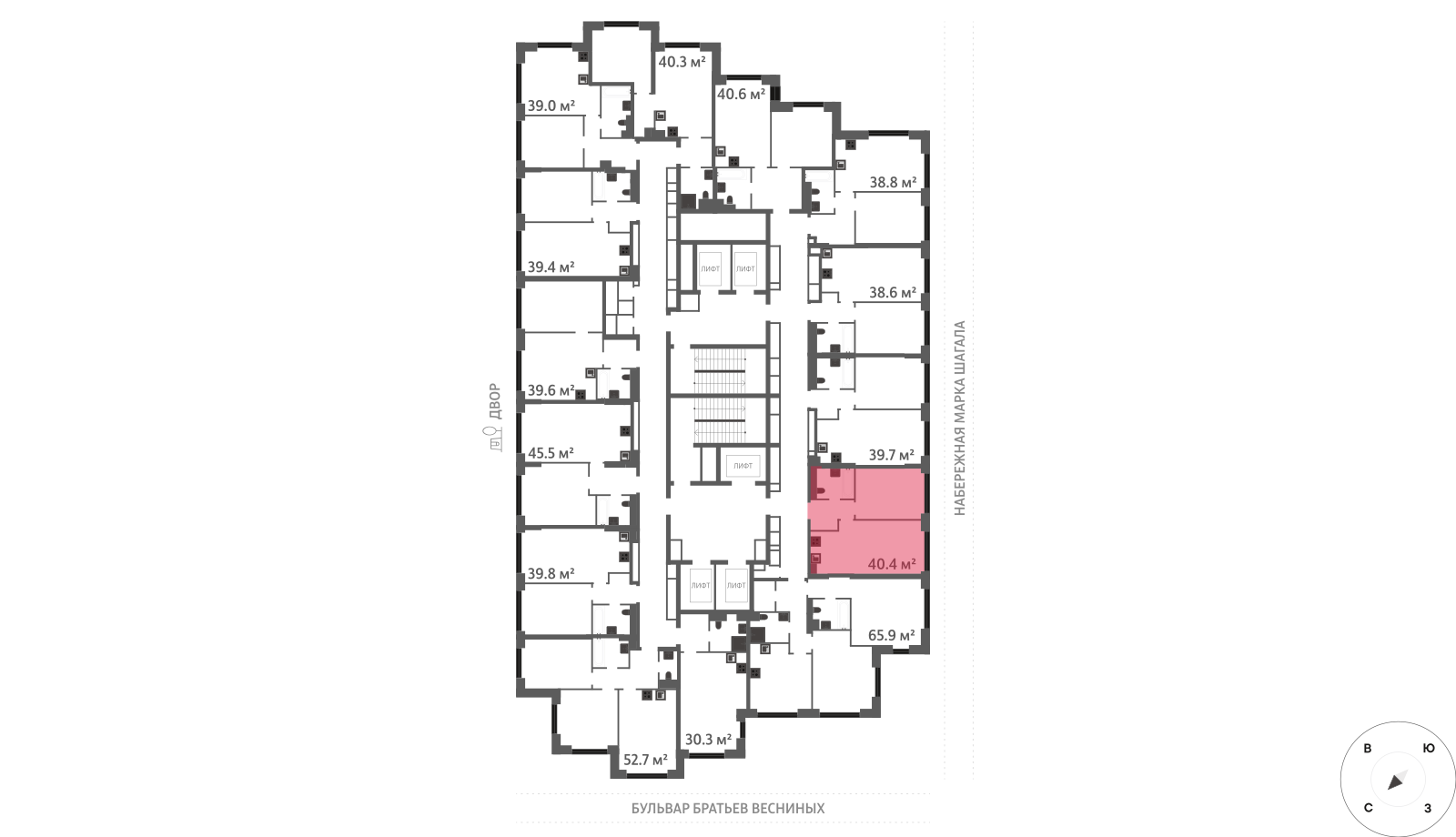 1-комнатная квартира в ЖК Зиларт