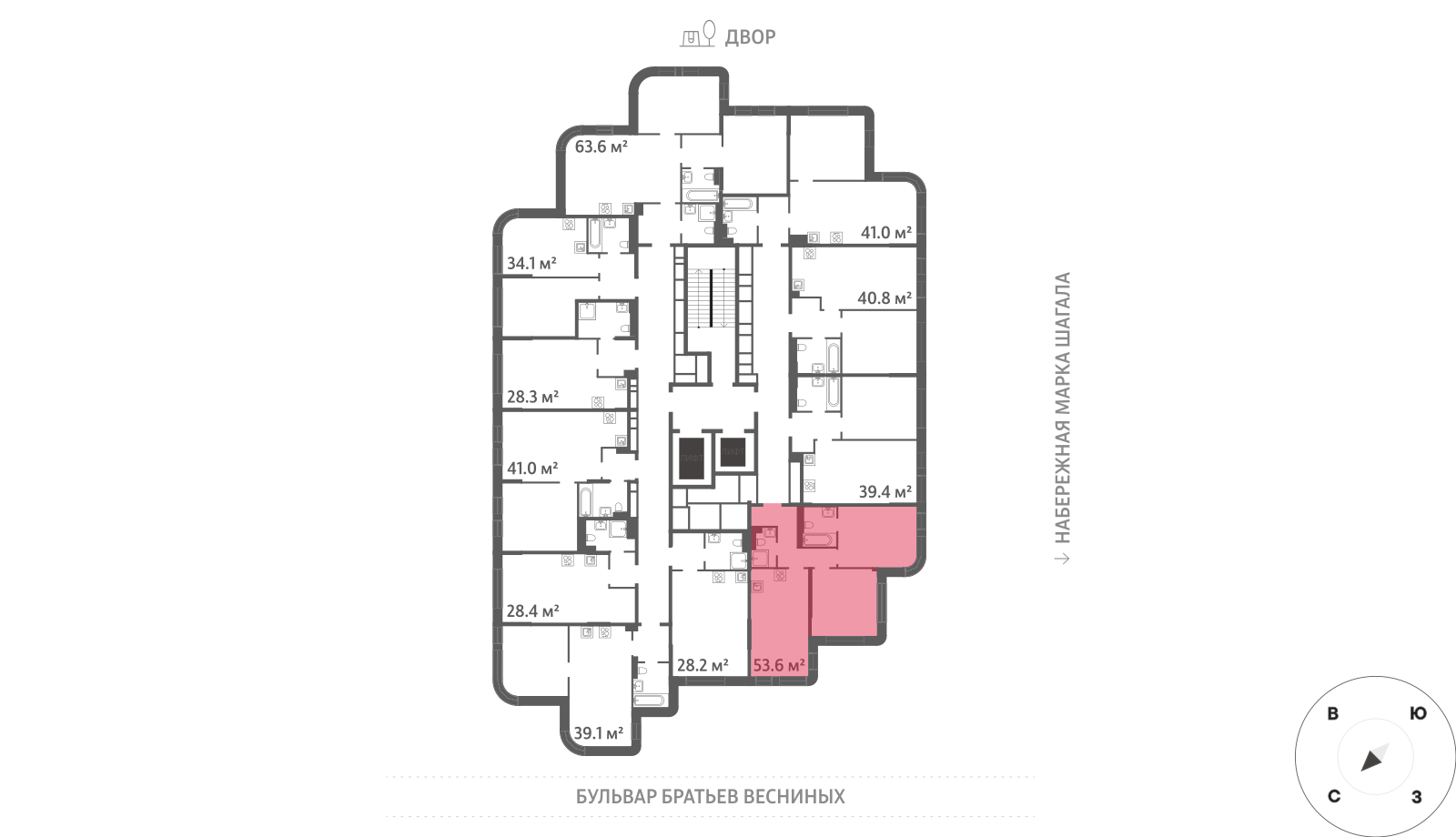 2х-комнатная квартира в ЖК Зиларт