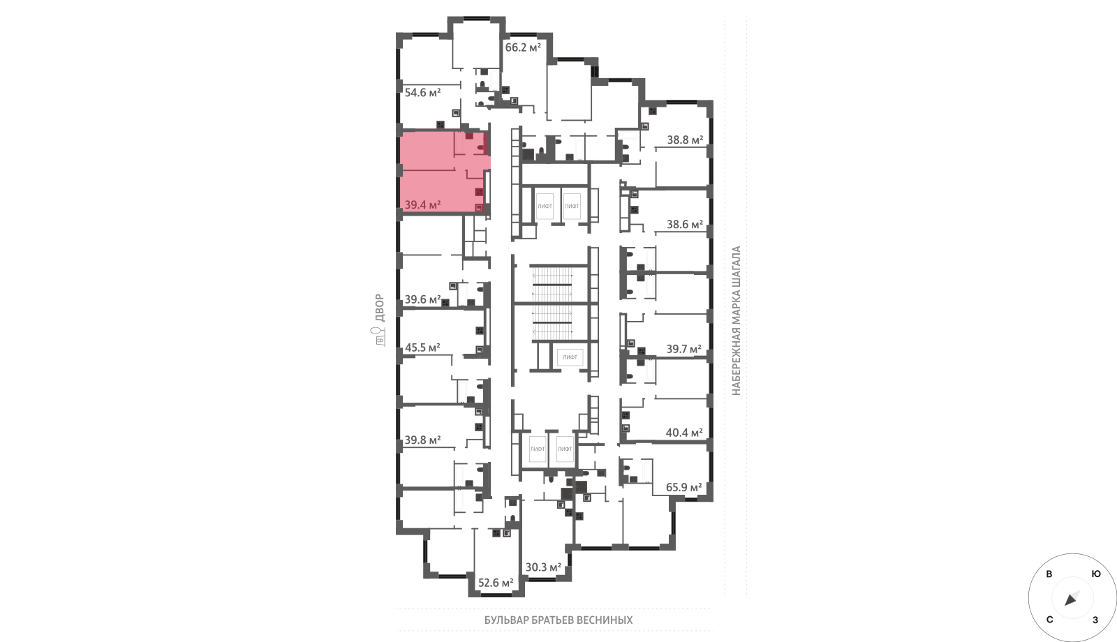 1-комнатная квартира в ЖК Зиларт
