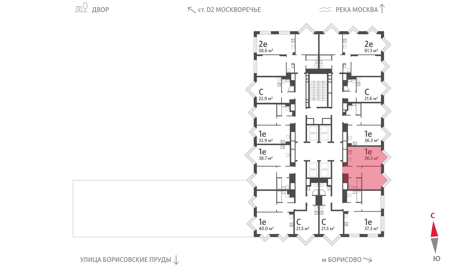1-комнатная квартира в ЖК WAVE (Вейв)