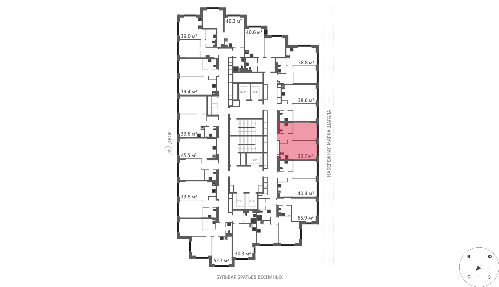 1-комнатная квартира в ЖК Зиларт