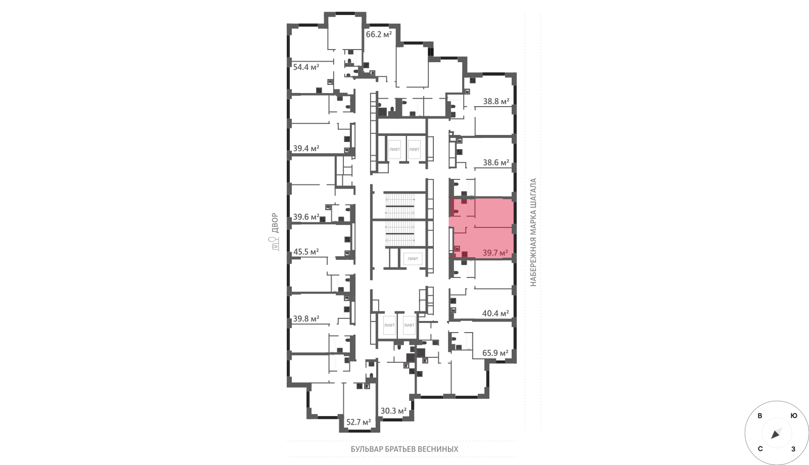 1-комнатная квартира в ЖК Зиларт