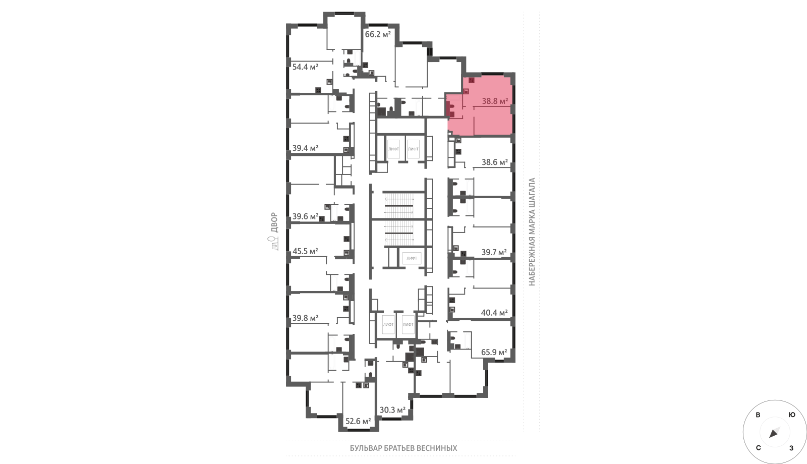 1-комнатная квартира в ЖК Зиларт