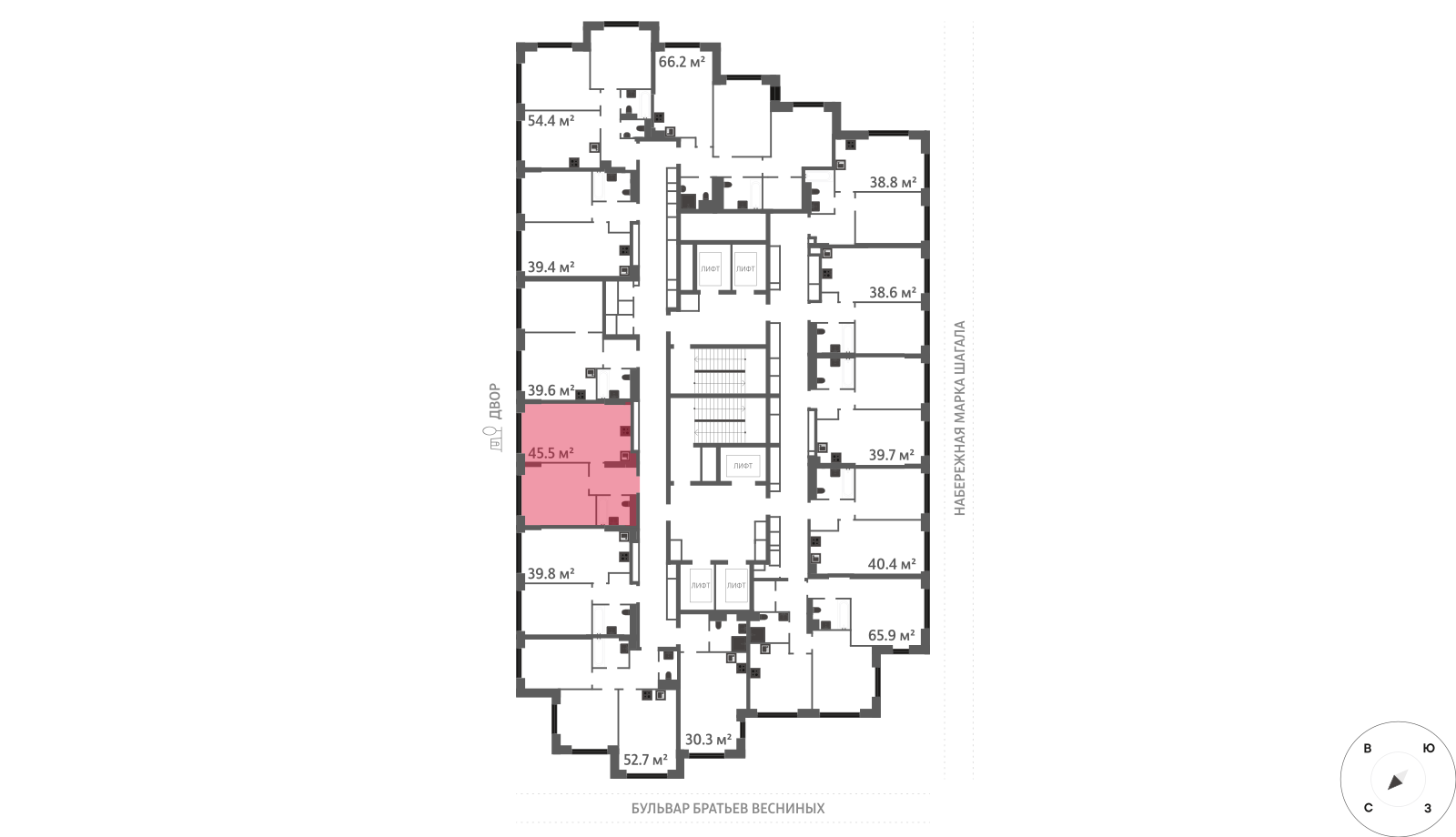 1-комнатная квартира в ЖК Зиларт