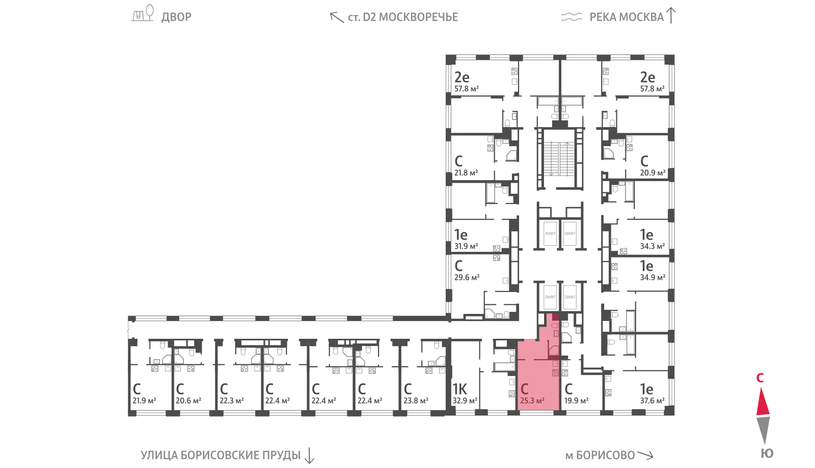 Квартира-студия в ЖК WAVE (Вейв)