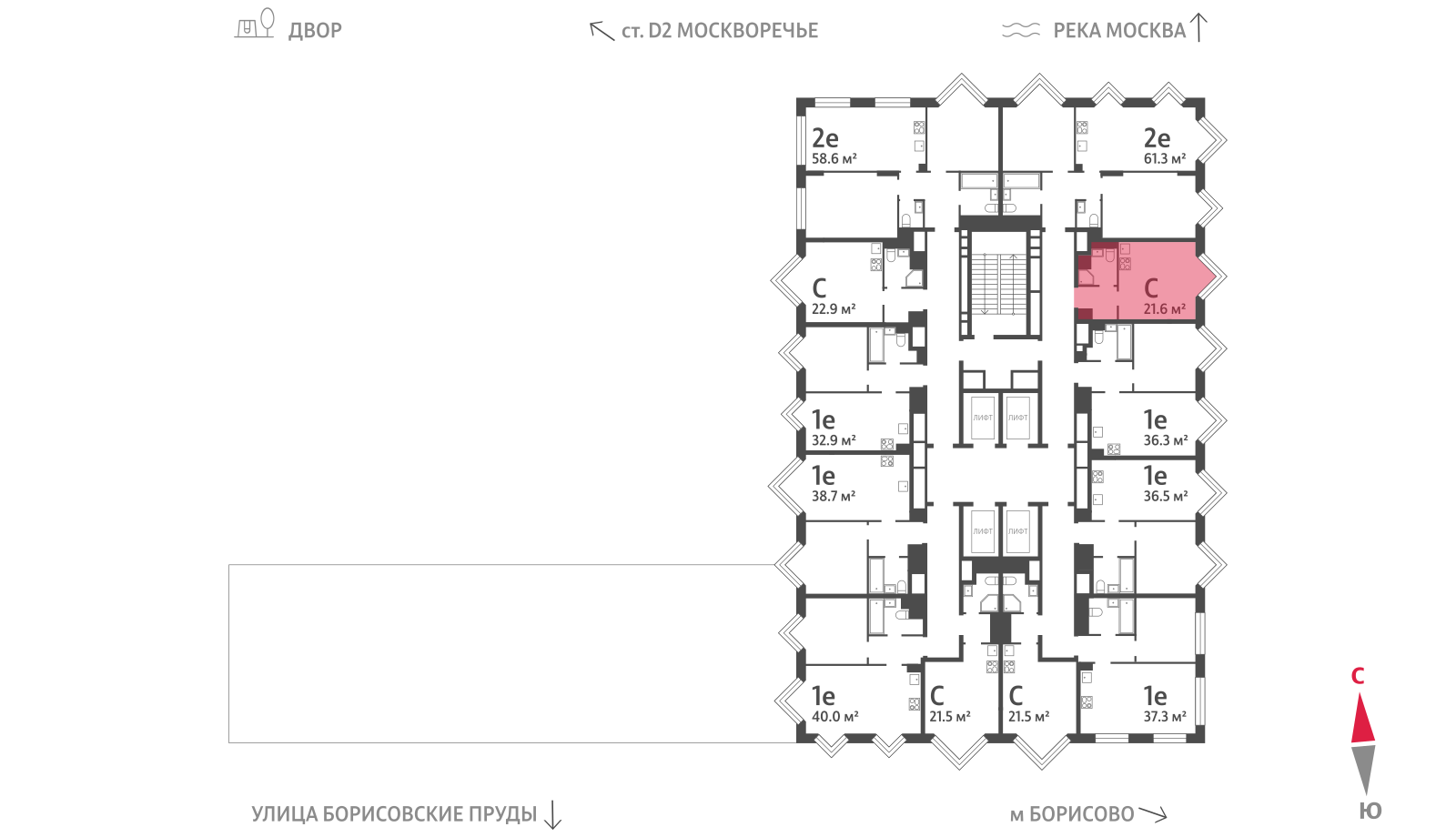 Квартира-студия в ЖК WAVE (Вейв)