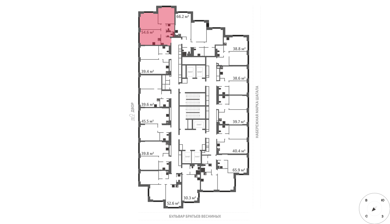 2х-комнатная квартира в ЖК Зиларт