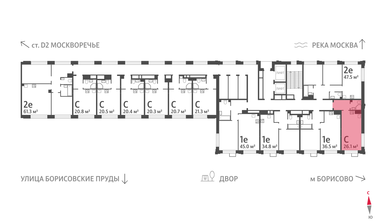 Квартира-студия в ЖК WAVE (Вейв)